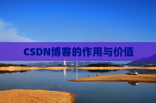 CSDN博客的作用与价值